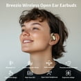 thumbnail image 5 of Open Ear Earbuds, Bluetooth 5.4 Wireless Earbuds with Earhooks, 70Hrs Playtime Bluetooth Earphones with LED Display Charging Case, Hifi Stereo Over Earbuds IP7 Waterproof for Sports, Running, Workout, 5 of 10