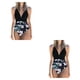 thumbnail image 3 of Eigraketly Traje de baño sin mangas para mujer, traje de baño con relleno, traje de baño a la moda, ropa de playa, verde + flor blanca M Type9 NO9 Eigraketly CBP218400, 3 of 5