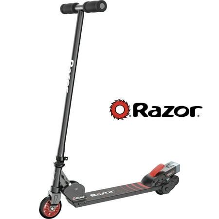 4 Wheel Power Scooter - Razor 12 Volt Electric-Powered Black Label Turbo A Scooter - For Ages 8+ and Speeds up to 10 MPH