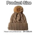 thumbnail image 4 of Warmth-Boosting Autumn Winter Plush Wool Knitted Hat;Coldproof Women's Bucket Hat with Plush Wool Material;Soft and Thickening Outdoor Sports Beanie;Perfect Gift for Winter Activity Enthusiasts, 4 of 5
