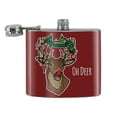 thumbnail image 2 of Oh Deer Dear Christmas Holidays Funny Stainless Steel 5oz Hip Drink Kidney Flask, 2 of 3