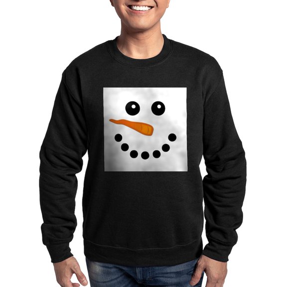 CafePress - Snowman Face Sweater Sweatshirt - Classic Crew Neck Sweatshirt