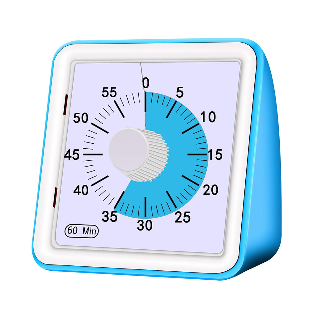 Silent Timer Time Management Tool for Classroom or Meeting Countdown Clock for Kids and Adults （Green） 60 Minute Visual Analog Timer