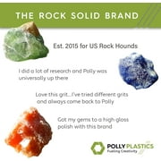 Polly Plastics Rock Tumbling Ceramic Filler Media (Large Cylinder Size) Non-Abrasive Ceramic Pellets for All Type Tumblers (1.5 lbs)