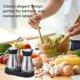 thumbnail image 3 of Salt and Pepper Shaker Set, fenihooy Set of 2 Stainless Steel Salt & Pepper Shakers with Stand Basic Cruet Set Jar with Glass Bottom Stainless Steel S, 3 of 5