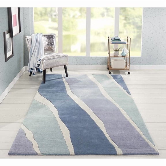 Premium Hand Tufted Rug with Abstract Design made with 100% New Zealand Wool Best Suites in your Living Room