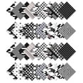 thumbnail image 2 of Soimoi Precut 10-inch Houndstooth Prints Cotton Fabric Bundle Quilting Squares Charm Pack DIY Patchwork Sewing Craft- White & Black, 2 of 5