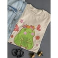 thumbnail image 3 of Cute Frog Enjoy Spring T-Shirt Women -Smartprints Designs, Female 3X-Large, 3 of 4