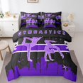 thumbnail image 1 of YST Dance Theme 7-Piece Comforter Set, Gymnastics Bedding for Girls, King, 1 of 4