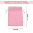 thumbnail image 2 of Bolsas de Yute Uxcell con Cordón, Sacos de Favor, Bolsas de Joyería para Regalos, Rosa, 2 of 7