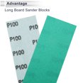 thumbnail image 3 of Unique Bargains 1 Pcs Universal Sanding Discs Durability & Flexibility 39.37ft x 2.76" Hook and Loop Sandpaper Green White Corundum Thin Film 100 Grit, 3 of 7