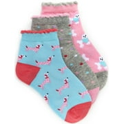 Stride Rite Unisex N/A Daliah Dogs Quarter Sock (3 Pack) Accessories