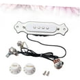thumbnail image 3 of Tignapoo Wireless Acoustic Guitar Pickup with Single Coil Design, Volume & Tone Control - Black, for Folk & Acoustic Guitars, Easy Installation, Copper Coil Magnetic Pickup, ABS Shell, Includes Knobs, 3 of 6