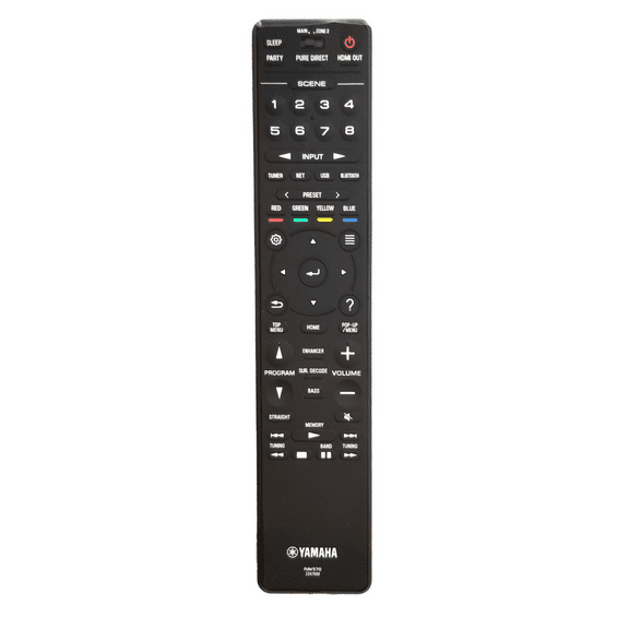 OEM Yamaha Remote Control ZZ475600, RAV570, for Yamaha Audio Receivers RX-A780, RX-A880, RX-V685, TSR-7850