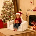 thumbnail image 3 of babyeap Kids Sofa,2-in-1 Soft Toddler Couch Fold Out,Toddler Chair Baby Convertible Couch for Girls and Boys,Beige, 3 of 10