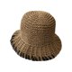 thumbnail image 1 of Sombrero de paja con circunferencia de 56-58 cm, sombrero de playa con protección solar para mujer, sombrero de viaje de ala grande para verano y playa, 1 of 6