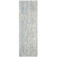 thumbnail image 2 of Safavieh Abstract Delia Distressed Wool Runner Rug, Dark Blue/Rust, 2'3" x 8', 2 of 8