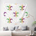 thumbnail image 2 of Daiia Mardi Gras Carnival1 Pattern Tapestry 60x51 Inches Wall Hanging Tapestry Artistic Wall Hanging Bedroom Wall Decor Living Room Tapestry Dorm Room Decor, 2 of 9