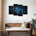 thumbnail image 3 of Elephant Stock Forest At Night Wall Art - Horizontal Multi Panel Canvas - Living Room Wall Decor - Astronomy & Space Multi Panel - Black And Green Decor - 43" x 27", 3 of 8