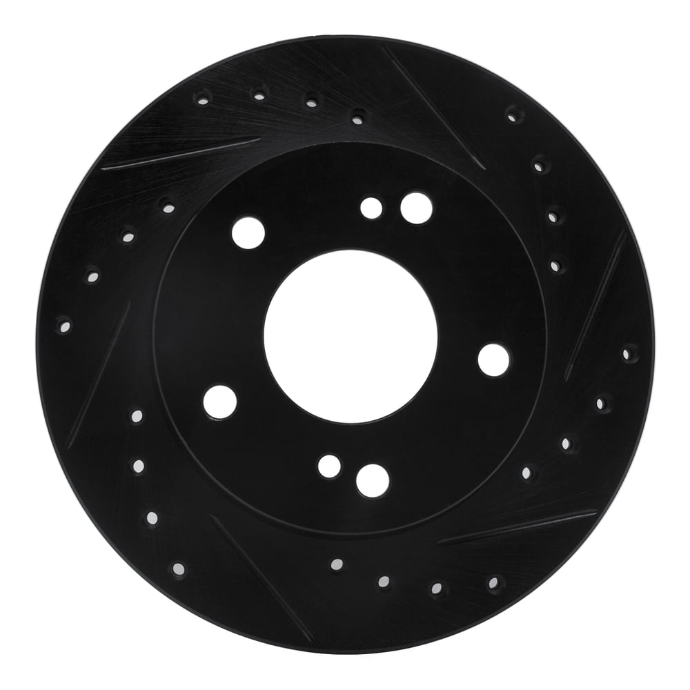 Dynamic Friction Company 633-67042R DFC Brake Rotor - Drilled And Slotted - Black