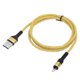 thumbnail image 1 of Cable de carga para teléfono, cable de datos tejido de carga rápida de 3 A y 1 m, diseño a prueba de futuro, 1 of 9