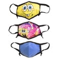 thumbnail image 3 of Kids Spongebob Patrick Reusable Face Masks 3 Pack Rainbow Krabby Patty, 3 of 5
