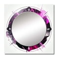 thumbnail image 2 of Designart "Third Eye Indigo Chakra Emblem I" Christianism Square Mirror Wall Decor Traditional - Large Pink Square Bathroom Mirror - Square Printed Wall Mirror Art, 2 of 5