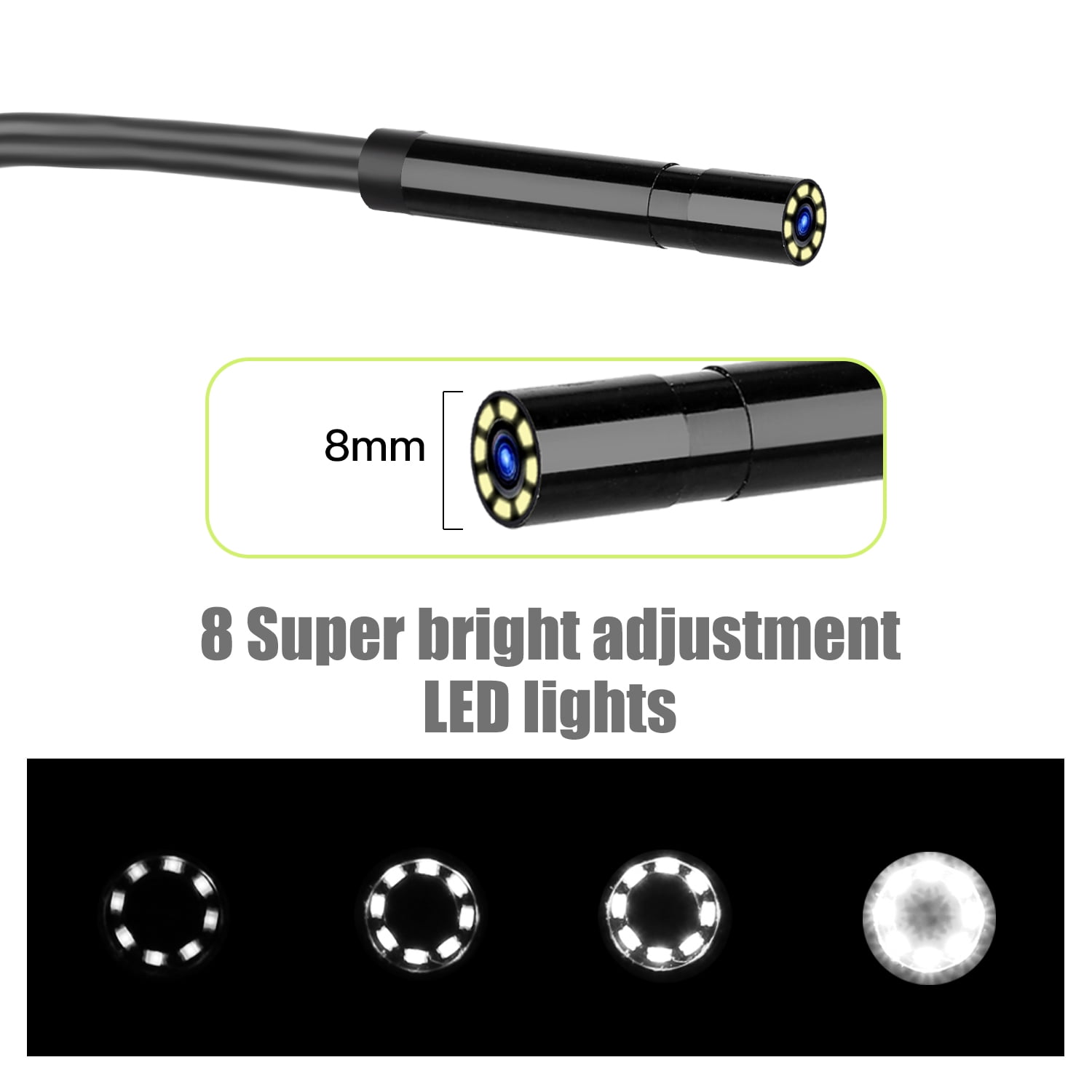 digital detection camera waterproof 1080P HD with 6 LED lights hand-held industrial endoscope camera 4.3-inch LCD screen ZLing Endoscope