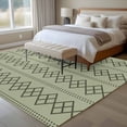 thumbnail image 4 of 5'x8' Area Rugs, Sage Green Boho Indoor Outdoor Area Rug for Living Room Bedroom, Vintage Ethnic Tribe Abstract Art Geometric Washable Bathroom Rugs Kitchen Floor Carpet Mats Home Decor Aesthetic, 4 of 8