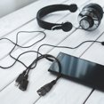 thumbnail image 4 of VERDANVERSE 2Pcs Data Transfer USB Female to USB Male Adapter Micro USB Black PVC, 4 of 7