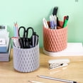 thumbnail image 3 of 1 Pcs Pen Bucket Large Capacity 360 Degree Rotation Plastic Multi-grid Desktop Sundries Pencil Holder office Supplies, 3 of 10