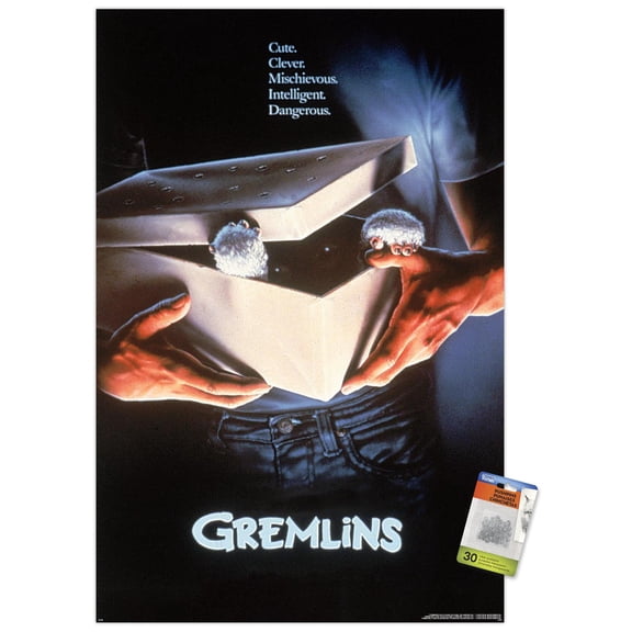Gremlins - Box One Sheet Wall Poster with Push Pins, 22.375" x 34"