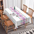 thumbnail image 5 of Nanqianyi Colorful Boho Waterproof Rectangle Tablecloth,102x60 Inch,Stain Resistant Easy Clean,Dining Table Cover for Indoor Outdoor Party Use, 5 of 6