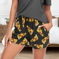 thumbnail image 4 of Pantalones cortos de pijama JHKKU Soft Lounge con estampado de pizza, 4 of 7