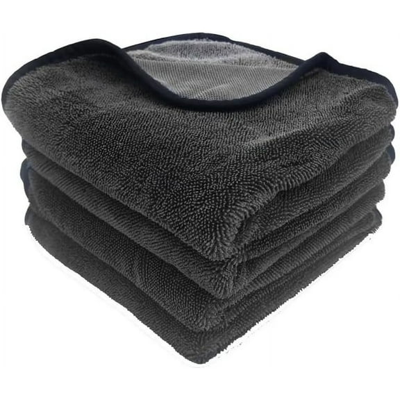 NATIONAL STANDARD XL Professional Grade Microfiber Towel, Rubber/Plastic/Vinyl (Safe for Car Wash, Home Cleaning & Pet Drying Cloths) 24" x 16", Pack of 3