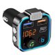 thumbnail image 5 of Transmisor FM Compatible Con Dientes 5.0 PD 20W QC3.0 Reproductor MP3 Manos Libres Radio Azul, 5 of 7