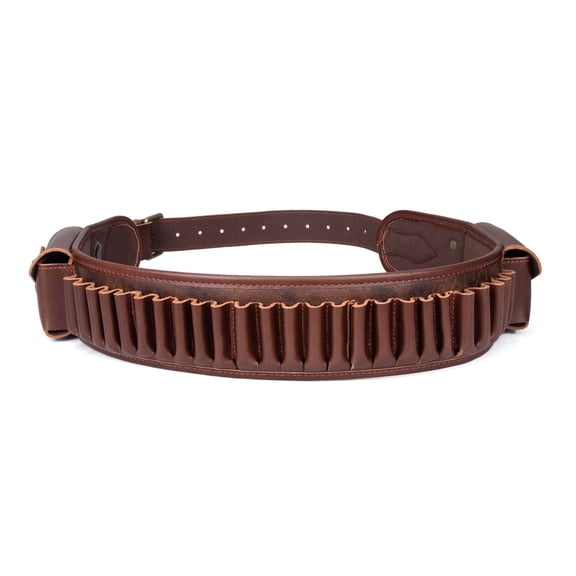 TOURBON PU 410 ga  Cartridges Belt Carrier with Pockets Brown