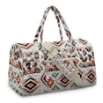 thumbnail image 2 of Garronmavis Aztec Geometric Large Quilted Duffle Bag for Women, Weekender Overnight Bag Travel Carry On Bag with Luggage Sleeve, Gym Dance Tote Bag with Zipper Pockets, 2 of 6