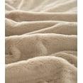 thumbnail image 3 of Cozy Haven Oversized Faux Fur Throw Blanket, Soft Beige, 50" x 72", 3 of 10