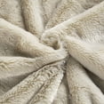 thumbnail image 2 of Home Soft Things Plain Faux Fur Throw - Beige - 50" x 60", 2 of 7