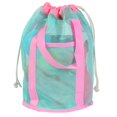 thumbnail image 2 of sunsanly Beach Bag Hollow Mesh Drainage Large Capacity Drawstring Closure Quick Dry Portable Baby Toys Seashell Stoarge Handbag Shower Bag Travel Toiletry Bag, 2 of 8