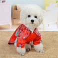 thumbnail image 3 of XS-XL Fashion Breathable Soft Chinese Style Spring,Autumn Wearing Dog Clothes Dog Costume Dog Skirt Pet Dress GOLDEN YELLOW XS, 3 of 8