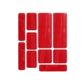 thumbnail image 1 of 10Pcs Reflective Stickers Night Visibility High Intensity Reflector Decals Anti Scratch for Mountain Road Surfaces Red, 1 of 7