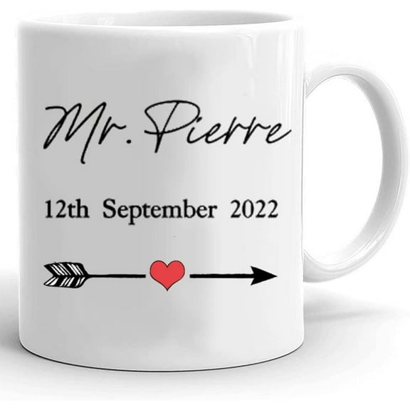 Wedding Mug, Mr And Mrs Mug, Wedding Gifts For Couple Husband & Wife 11oz 15oz Ceramic Coffee Gifts For Family Friend Men Women On Birthday Christmas Anniversary