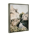 thumbnail image 3 of Stupell Industries Village Canal River Boats Garden Coastal Photography Gray Floater Framed Art Print Wall Art, 3 of 6