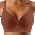 thumbnail image 2 of Akiihool Bras for Women Women's Push Up Wireless Bra Padded T Shirt Bras No Underwire Plunge (Coffee,50), 2 of 3