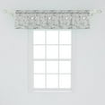 thumbnail image 2 of Ambesonne Flower Window Valance, Cat Kitten Cartoon, 42" x 12", White, 2 of 3