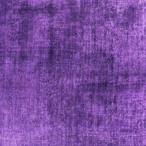 Ahgly Company Indoor Square Oriental Purple Industrial Area Rugs, 3' Square