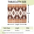 thumbnail image 2 of Stretch Fit Floral Square Tablecloth for 34x34 Inch Tables, Boho Style Fabric Cover for Kitchen, Diner, and Patio Decor, 2 of 6