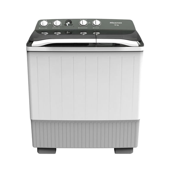 Lavadora Hisense Semiautomática 2 Tinas 18KG Blanca